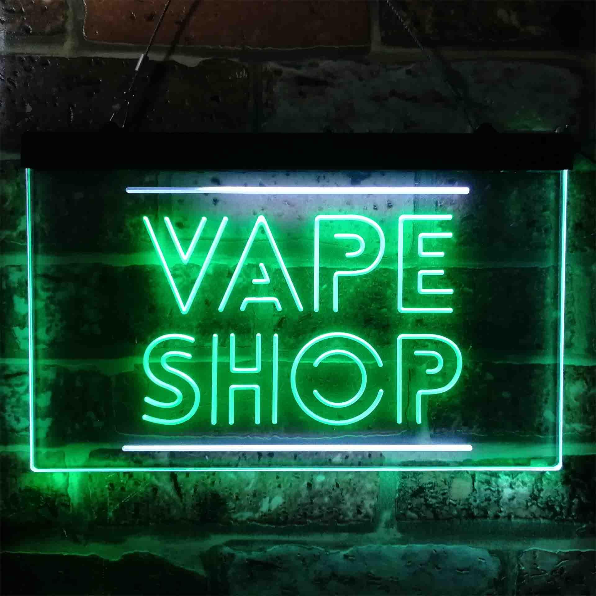 VAPE SHOP Dual Color Led Neon  - Vaping Shop reseña y precio