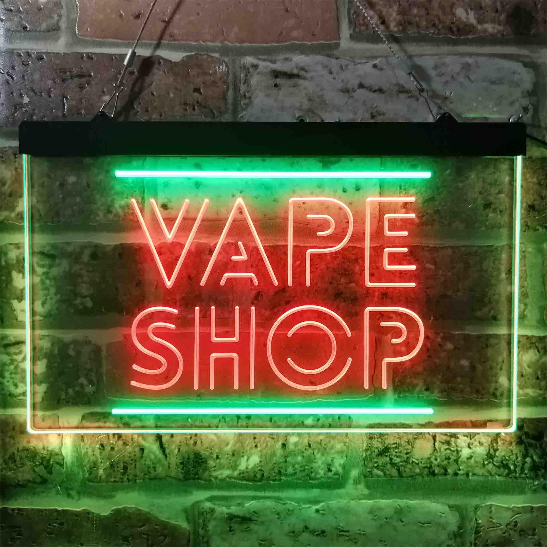 VAPE SHOP Dual Color Led Neon  - Vaping Shop reseña y precio