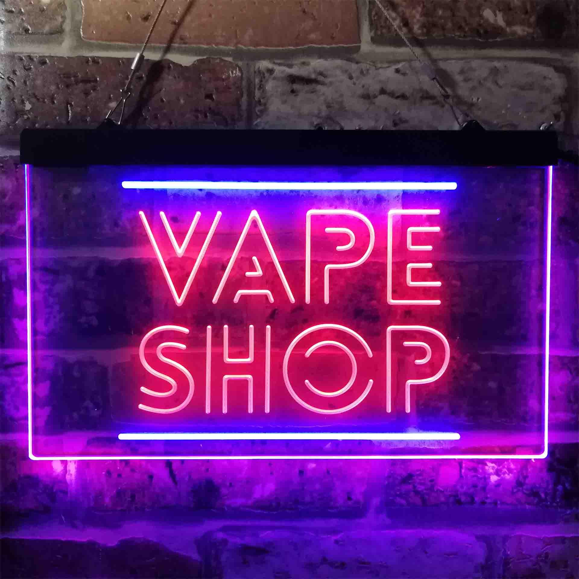 VAPE SHOP Dual Color Led Neon  - Vaping Shop reseña y precio