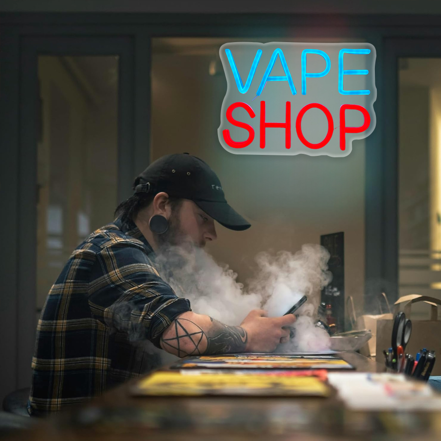 Vape Shop Neon Sign For Wall D - Vaping Shop reseña y precio