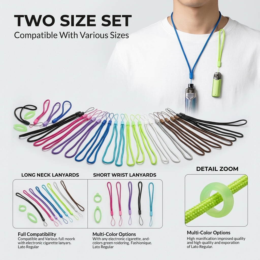 Universal Silicone Lanyard Set - Vape Band Silicone reseña y precio