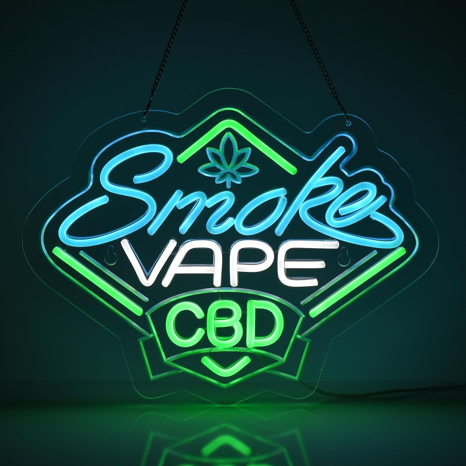 Smoke and Vape Shop Neon Sign  - Vaping Shop reseña y precio