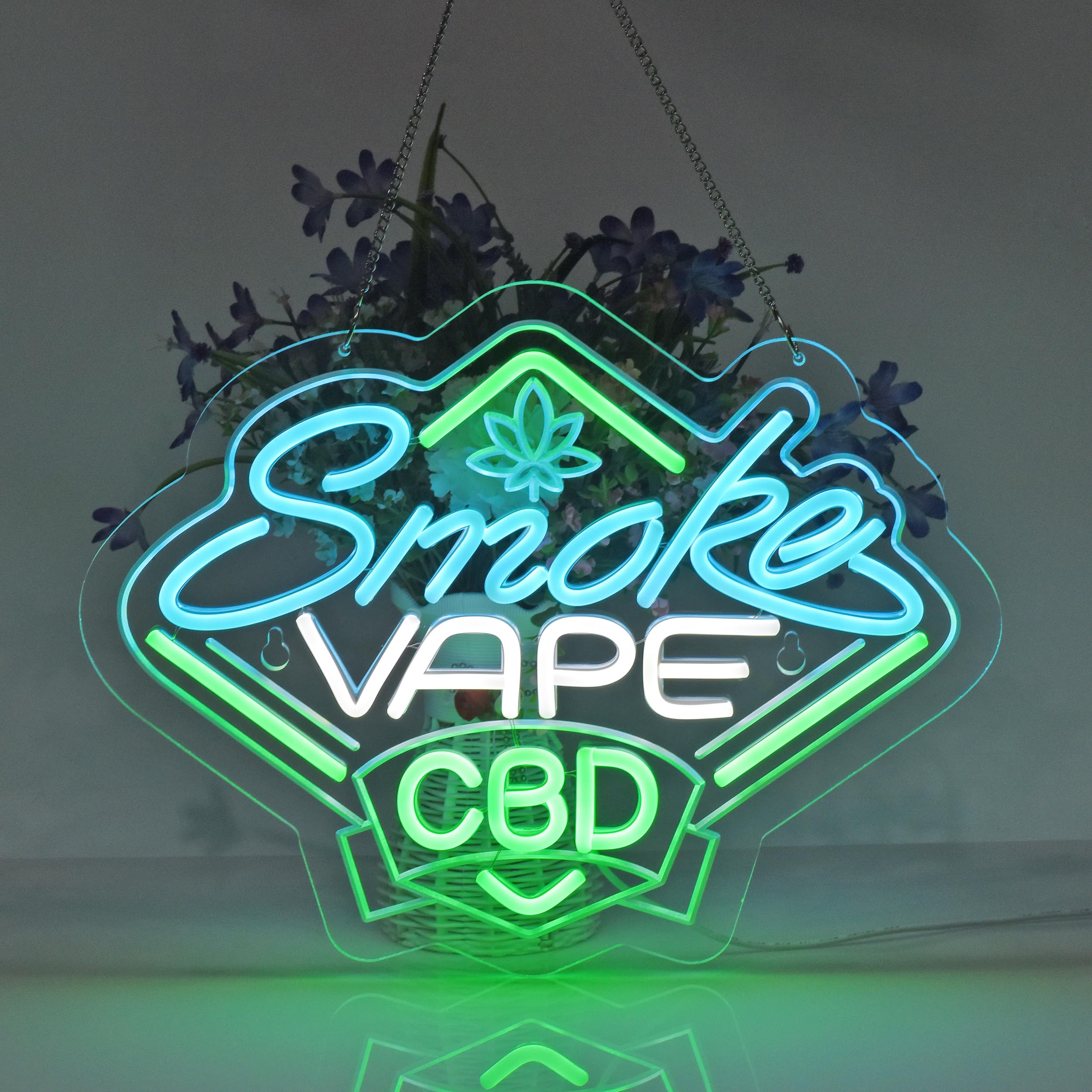 Smoke and Vape Shop Neon Sign  - Vaping Shop reseña y precio