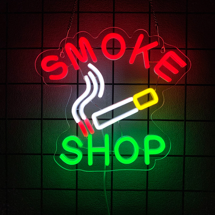 Smoking Neon Sign For Wall Dec - Vaping Shop reseña y precio