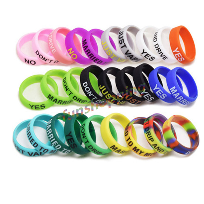 10 pcs / Lot Multi-color Anti- - Vape Band Silicone reseña y precio