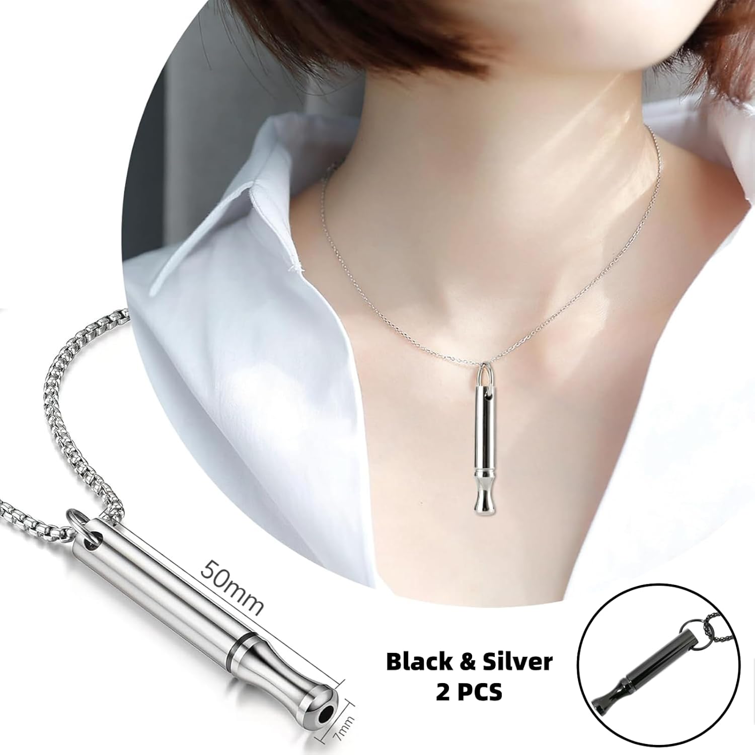 Titanium Steel Breathing Neckl - Accessories For Vaping reseña y precio