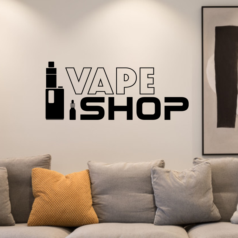 Vinyl Wall Decals Vape Shop Si - Vaping Shop reseña y precio