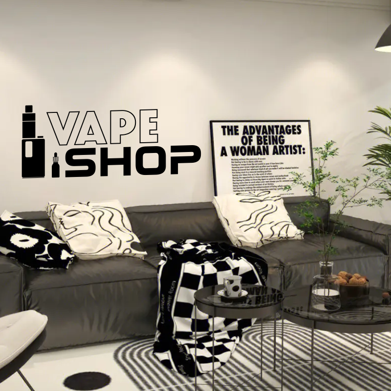 Vinyl Wall Decals Vape Shop Si - Vaping Shop reseña y precio