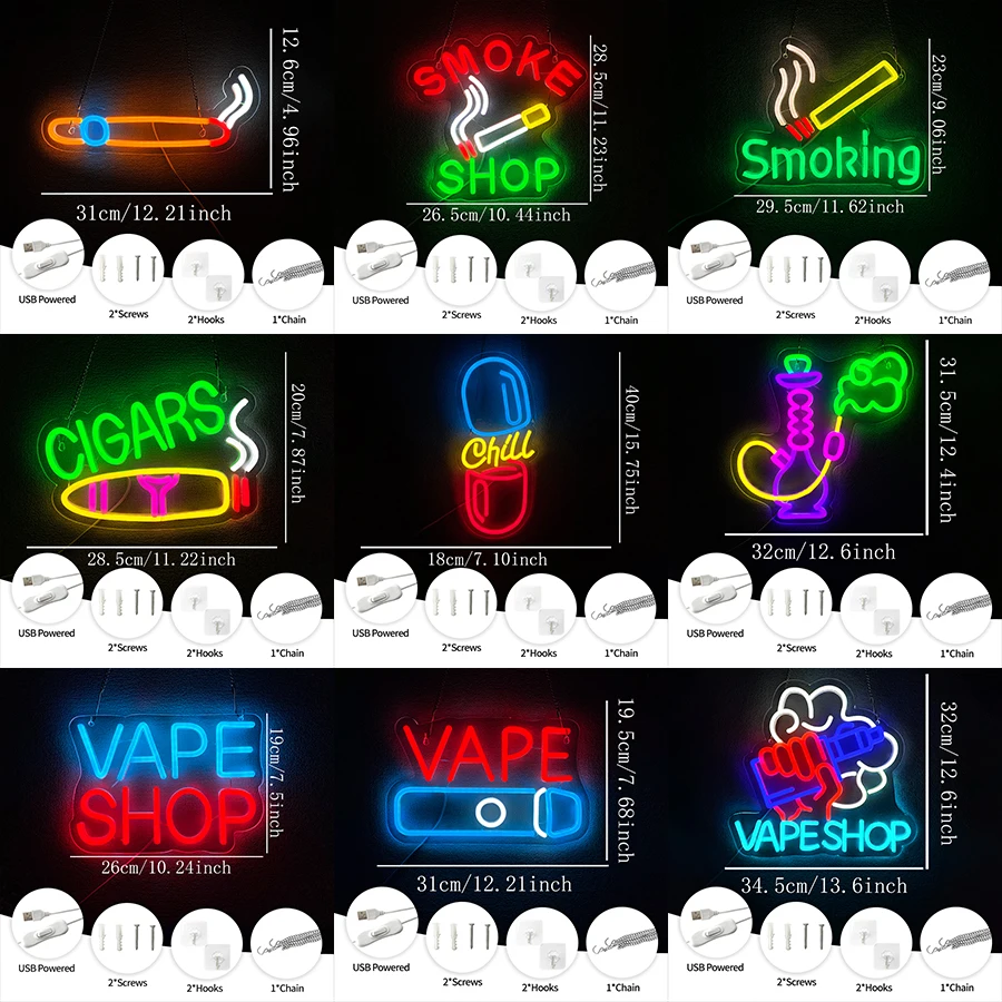 USB Bright Led Advertising Dis - Vaping Shop reseña y precio