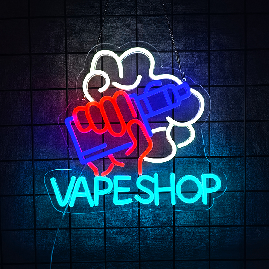 Smoke Series Neon Sign For Wal - Vaping Shop reseña y precio